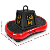 Everfit Vibration Machine Plate Platform Body Shaper Home Gym Fitness Red