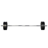 48KG Barbell Weight Set Plates Bar Bench Press Fitness Exercise Home Gym 168cm