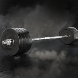 88KG Barbell Weight Set Plates Bar Bench Press Fitness Exercise Home Gym 168cm