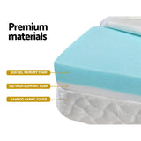 Giselle Foldable Gel Foam Mattress Folding Baby Bed Floor Mat Travel Cot Bamboo