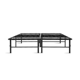 Artiss Folding Queen Metal Bed Frame - Black