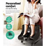 Livemor Foot Massager Ankle Calf Leg Massagers Shiatsu Kneading Rolling Black