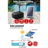 Gardeon Solar Pond Pump with Eco Filter Box Water Fountain Kit 4.6FT