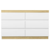 Artiss 6 Chest of Drawers Cabinet Dresser Table Tallboy Storage Bedroom White