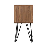 Artiss Bedside Table with Drawer - Grey & Walnut