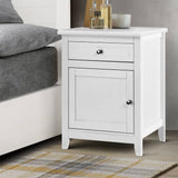 Artiss Bedside Tables Big Storage Drawers Cabinet Nightstand Lamp Chest White