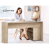 Artiss Office Computer Desk Corner Study Table Workstation Bookcase Storage