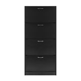 Artiss Shoe Cabinet Shoes Storage Rack Organiser 60 Pairs Black Shelf Drawer