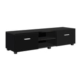 Artiss 140cm High Gloss TV Cabinet Stand Entertainment Unit Storage Shelf Black