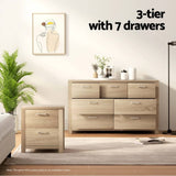 Artiss 7 Chest of Drawers - MAXI Pine