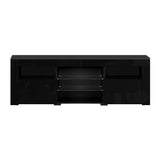 Artiss TV Cabinet Entertainment Unit Stand RGB LED Gloss Furniture 160cm Black