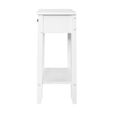 Bedside Tables Drawer Side Table Nightstand White Storage Cabinet White Shelf