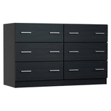 Artiss 6 Chest of Drawers Cabinet Dresser Table Tallboy Lowboy Storage Black