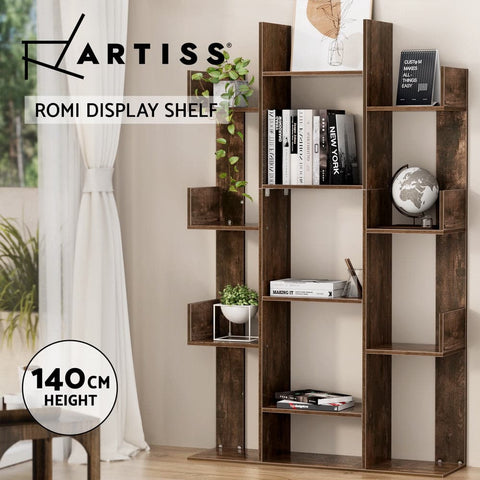 Artiss Tree-Shaped Bookshelf ROMI Walnut