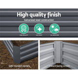 Greenfingers Garden Bed 2PCS 120X90X30CM Galvanised Steel Raised Planter