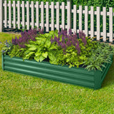 Greenfingers Garden Bed 2PCS 210X90X30cm  Galvanised Steel Raised Planter Green