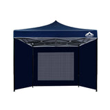 Instahut Gazebo Pop Up Marquee 3x3m Folding Wedding Tent Gazebos Shade Navy