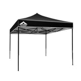 Instahut Gazebo Pop Up Marquee 3x3m Outdoor Tent Folding Wedding Gazebos Black