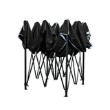 Instahut Gazebo Pop Up Marquee 3x3m Outdoor Tent Folding Wedding Gazebos Black