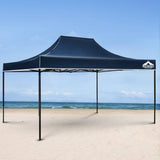 Instahut Gazebo Pop Up Marquee 3x4.5m Outdoor Tent Folding Wedding Gazebos Navy