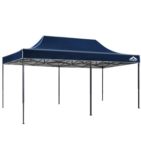 Instahut Gazebo Pop Up Marquee 3x6m Outdoor Tent Folding Wedding Gazebos Navy