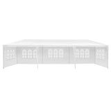 Instahut Gazebo 3x9m Outdoor Marquee side Wall Gazebos Tent Canopy Camping White 5 Panel