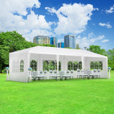 Instahut Gazebo 3x9m Outdoor Marquee side Wall Gazebos Tent Canopy Camping White 5 Panel