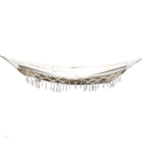 Gardeon Hanging Tassel Hammock Swing Bed Cream