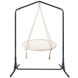 Keezi Kids Outdoor Nest Spider Web Swing Hammock Chair with Stand Garden 100cm