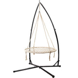 Keezi Kids Outdoor Nest Spider Web Swing Hammock Chair with Steel Stand 100cm