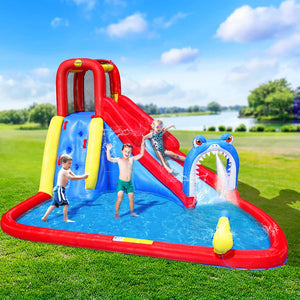 Happy Hop Water Park Inflatable Water Slide Jumping Castle Splash Toy Outdoor