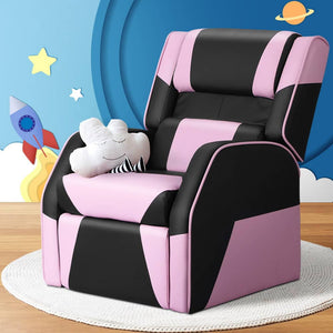 Keezi Kids Recliner Chair Gaming Lounge Sofa Couch PU Leather Children Armchair