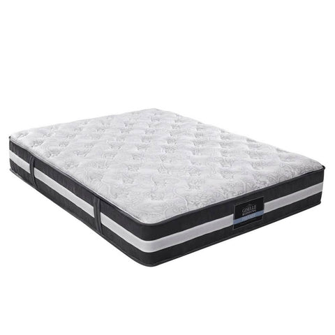 Giselle Queen Mattress Bed Size 7 Zone Pocket Spring Medium Firm Foam 30cm