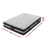 Giselle Queen Mattress Bed Size 7 Zone Pocket Spring Medium Firm Foam 30cm