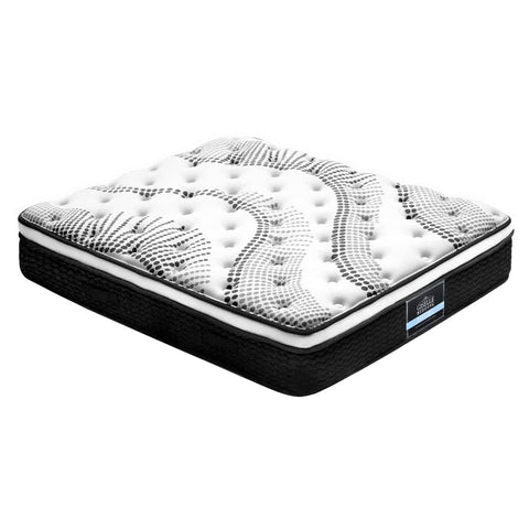 Giselle Bedding Como Euro Top Pocket Spring Mattress 32cm Thick Queen