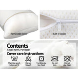 Giselle Bedding Set of 2 Visco Elastic Memory Foam Pillows