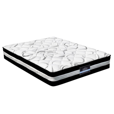 Giselle Bedding Mykonos Euro Top Pocket Spring Mattress 30cm Thick King