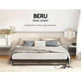 Artiss Metal Bed Frame Queen Size Bed Base Mattress Platform Black BERU