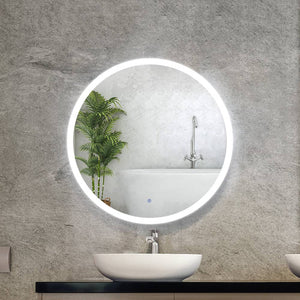 Embellir 70CM LED Wall Mirror With Light Bathroom Decor Round Mirrors Vintage