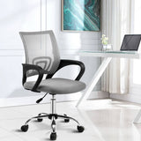 Artiss Office Chair Gaming Chair Computer Mesh Chairs Executive Mid Back Grey