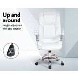 Artiss Kea Executive Office Chair Leather White