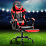 Artiss Office Chair Gaming Computer Executive Chairs Racing Seat Recliner Red