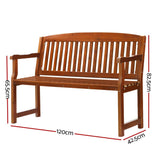 Gardeon Outdoor Garden Bench Seat Wooden Chair Patio Furniture Timber Lounge