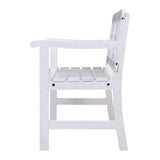 Gardeon Wooden Garden Bench 2 Seat Patio Furniture Timber Outdoor Lounge Chair White