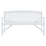 Gardeon Wooden Garden Bench Chair Outdoor Furniture Patio Deck 3 Seater White