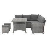 Gardeon 9-Seater Outdoor Dining Set Patio Furniture Wicker Lounge Table Chairs