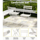 Gardeon Outdoor Setting Bistro Set Table and Chairs Folding Patio Furniture