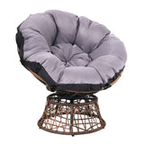 Gardeon Outdoor Papasan Chairs Lounge Setting Patio Furniture Wicker Brown