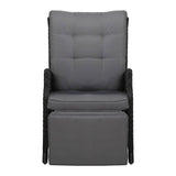 Gardeon Recliner Chair Sun lounge Setting Outdoor Furniture Patio Wicker Sofa