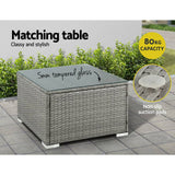 Gardeon 5-Piece Outdoor Furniture Sofa Set Wicker Lounge Setting Table Chairs